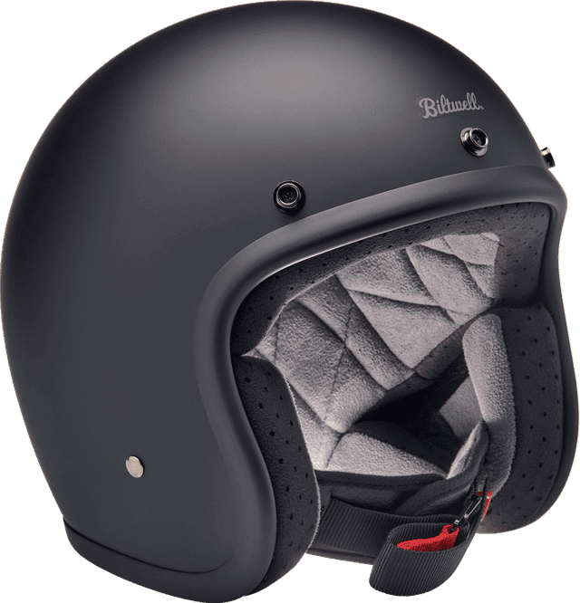 BILTWELL 0104-1487 Bonanza Helmet - Flat Black - Large — image 5 of 7
