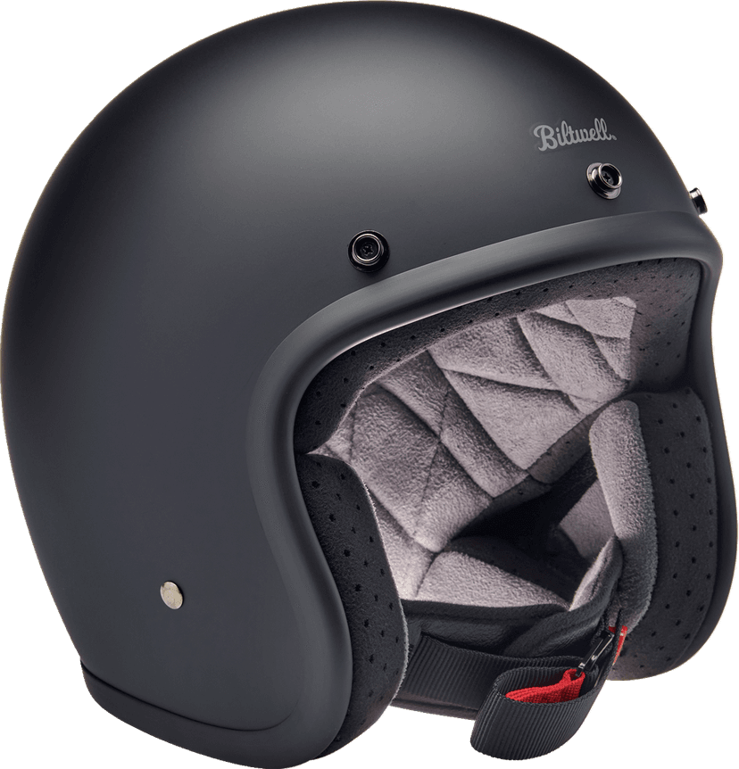 BILTWELL 0104-1489 Bonanza Helmet - Flat Black - 2XL — image 3 of 7