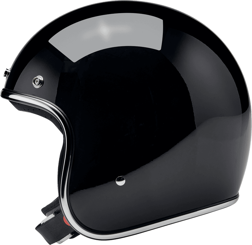 BILTWELL 0104-1502 Bonanza Helmet - Gloss Black - XS — image 7 of 7