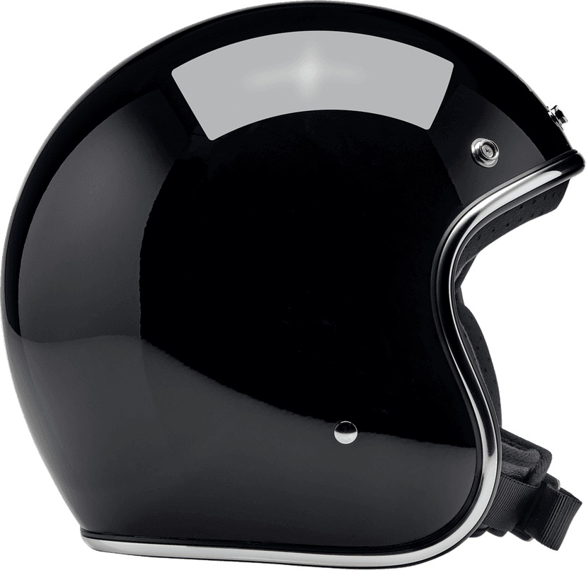 BILTWELL 0104-1502 Bonanza Helmet - Gloss Black - XS — image 4 of 7