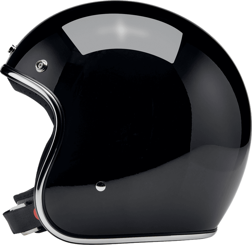 BILTWELL 0104-1504 Bonanza Helmet - Gloss Black - Medium — image 2 of 7