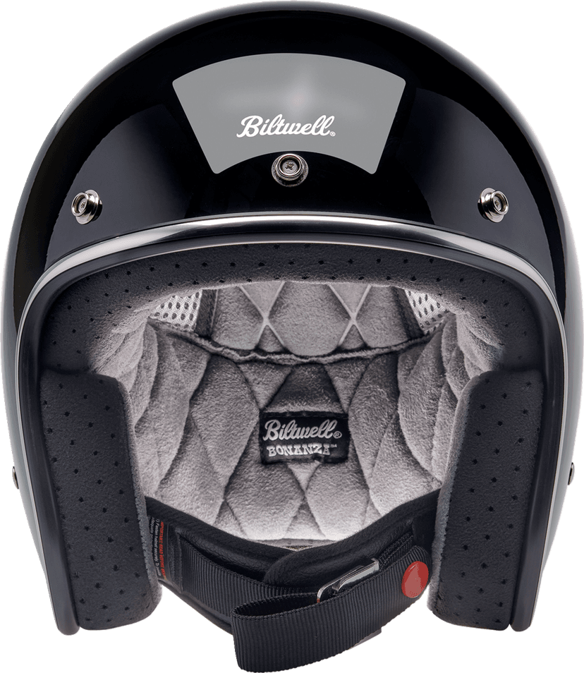 BILTWELL 0104-1506 Bonanza Helmet - Gloss Black - XL — image 6 of 7