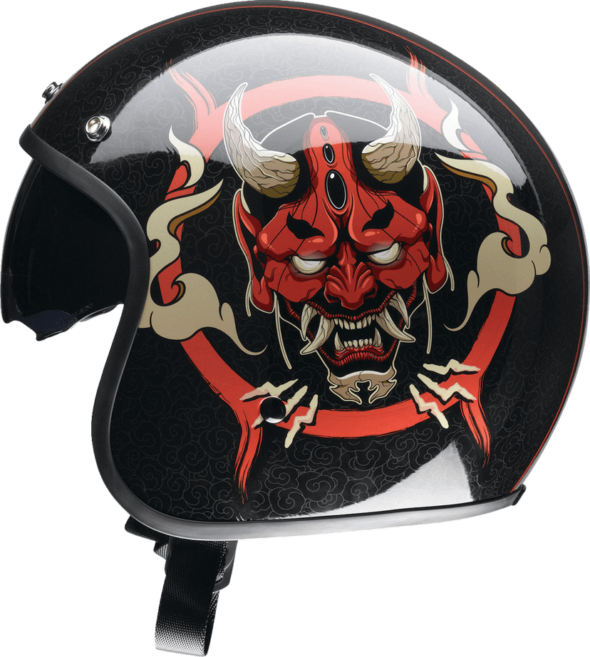 Z1R 0104-2881 Saturn Helmet - Devilish - Gloss Black/Red - 2XL — image 4 of 6