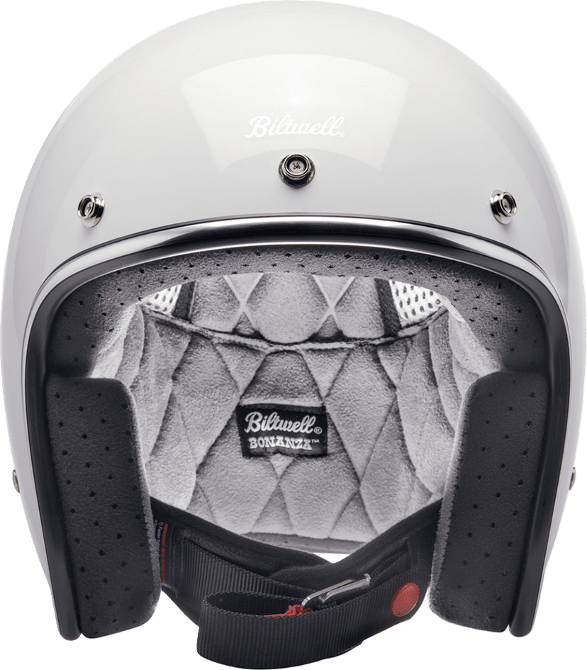 BILTWELL 0104-3140 Bonanza Helmet - Gloss White - Small — image 3 of 6