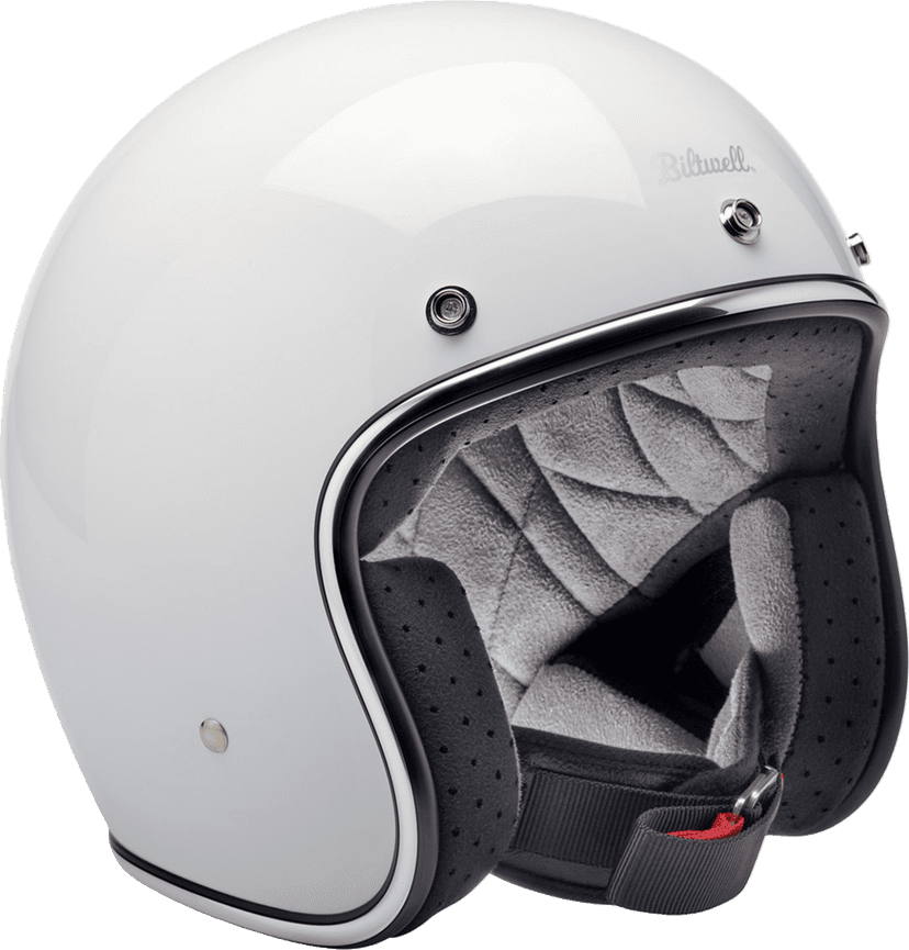 BILTWELL 0104-3142 Bonanza Helmet - Gloss White - Large — image 5 of 6