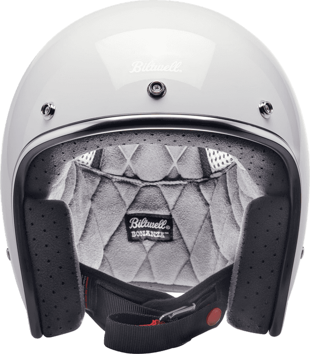 BILTWELL 0104-3142 Bonanza Helmet - Gloss White - Large — image 3 of 6