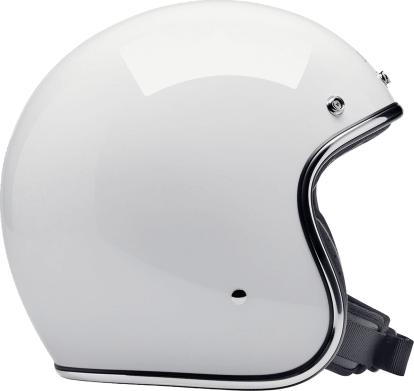 BILTWELL 0104-3142 Bonanza Helmet - Gloss White - Large — image 6 of 6