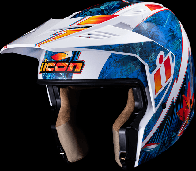 ICON 0104-3265 Elsinore™ Helmet - Kaonohi - Blue - Small — image 11 of 12