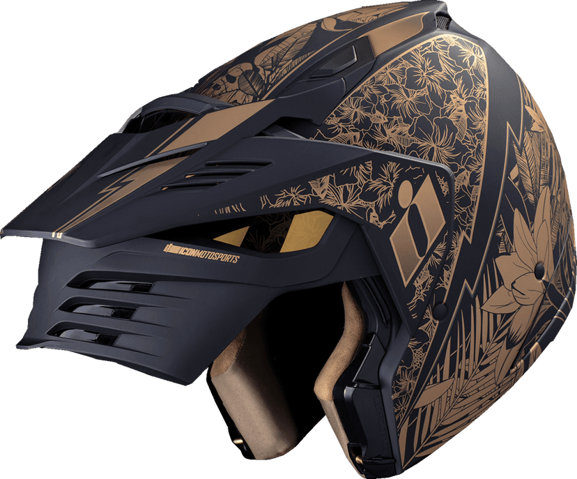 ICON 0104-3274 Elsinore™ Helmet - Kaonohi - Black - Medium — image 3 of 13