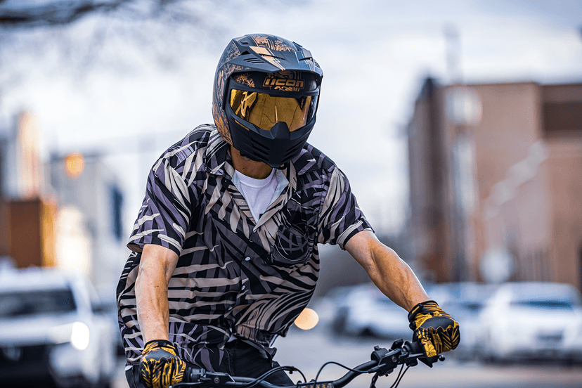 ICON 0104-3274 Elsinore™ Helmet - Kaonohi - Black - Medium — image 12 of 13