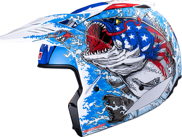 ICON 0104-3278 Elsinore™ Helmet - American Basstard - Blue - Small — image 4 of 11