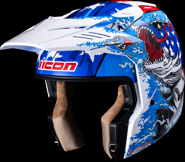 ICON 0104-3278 Elsinore™ Helmet - American Basstard - Blue - Small — image 8 of 11