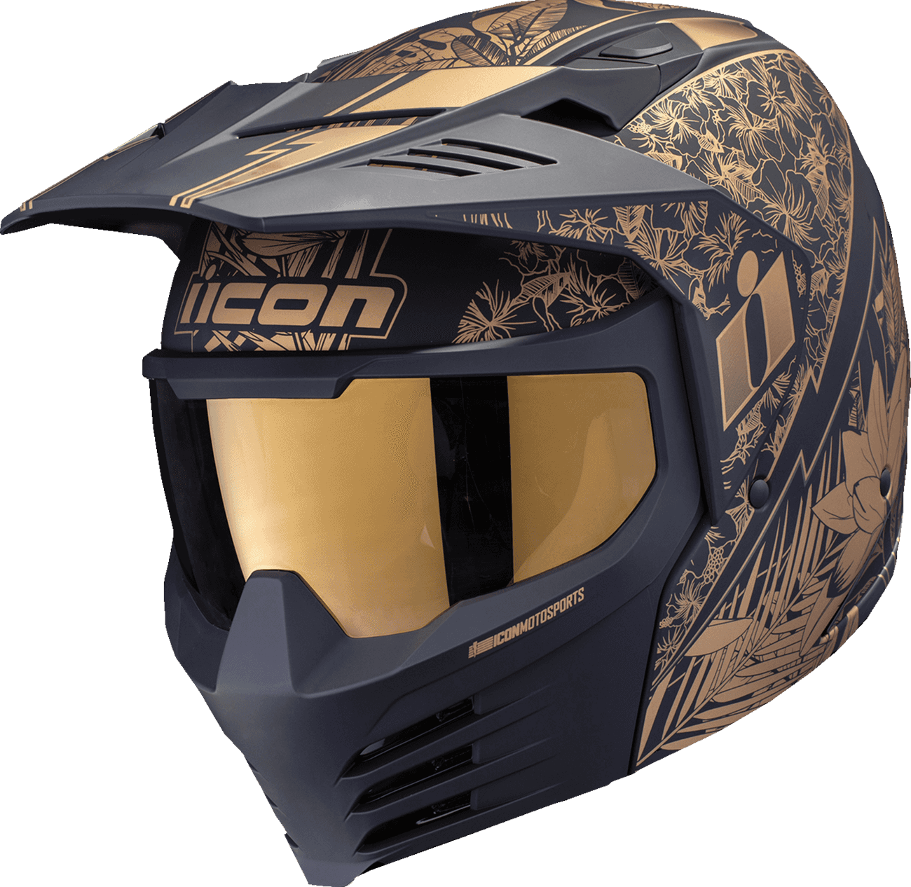 ICON 0104-3279 Elsinore™ Helmet - Kaonohi - Black - 3XL