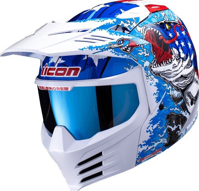 ICON 0104-3283 Elsinore™ Helmet - American Basstard - Blue - 2XL — image 1 of 11