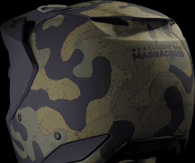 ICON 0104-3285 Elsinore™ Helmet - Magnacross - Green - XS — image 10 of 11