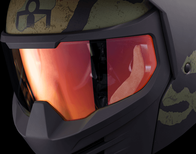 ICON 0104-3285 Elsinore™ Helmet - Magnacross - Green - XS — image 7 of 11