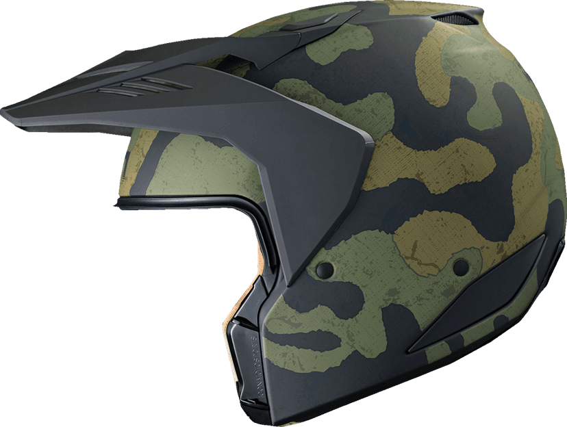 ICON 0104-3288 Elsinore™ Helmet - Magnacross - Green - Large — image 4 of 11