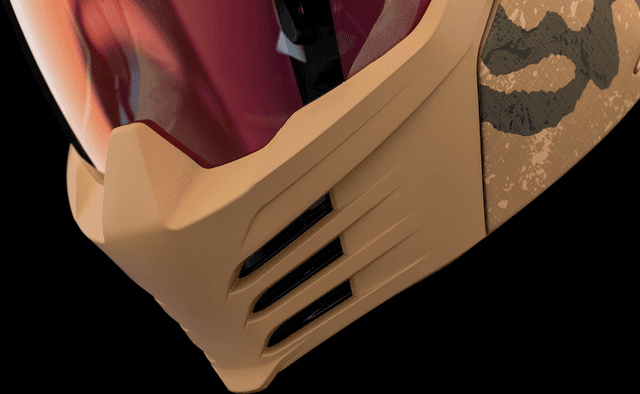 ICON 0104-3292 Elsinore™ Helmet - Magnacross - Tan - XS — image 9 of 11
