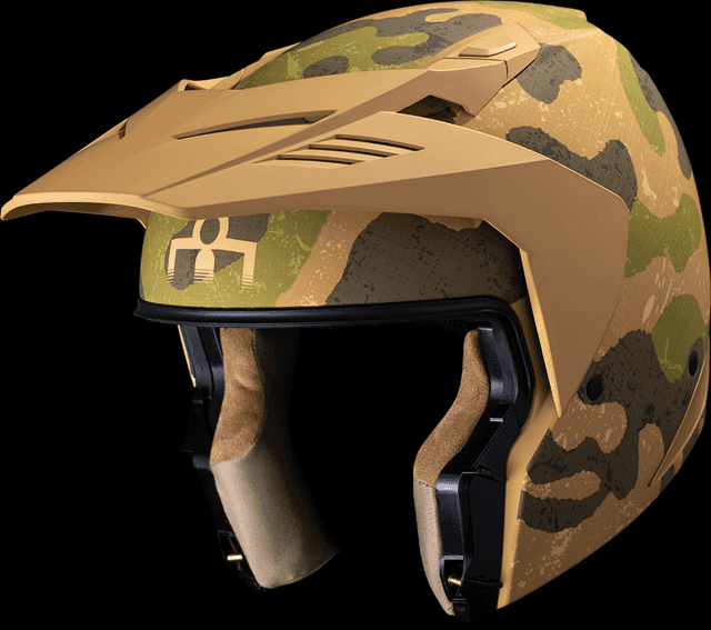 ICON 0104-3293 Elsinore™ Helmet - Magnacross - Tan - Small — image 5 of 11