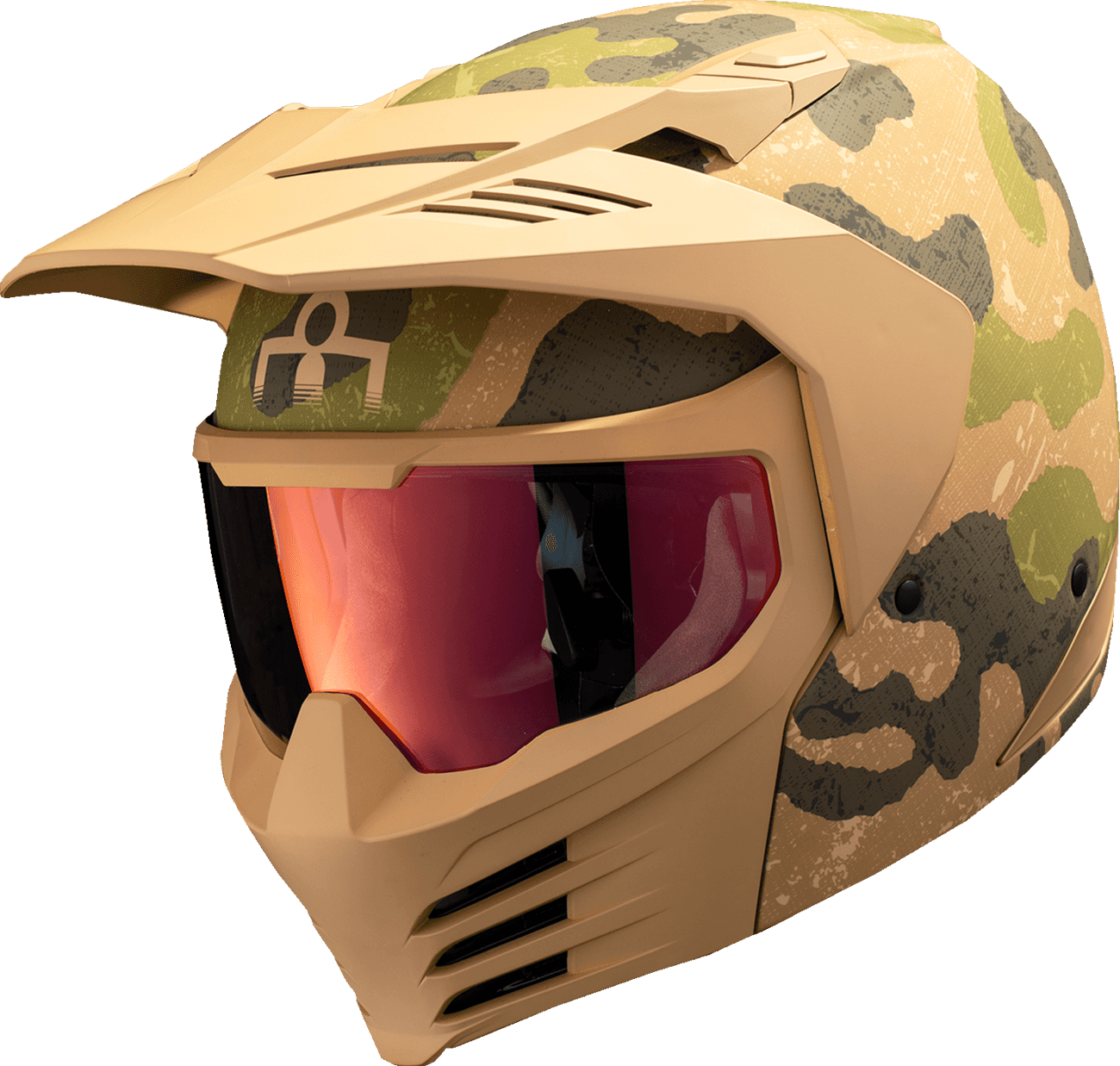 ICON 0104-3293 Elsinore™ Helmet - Magnacross - Tan - Small
