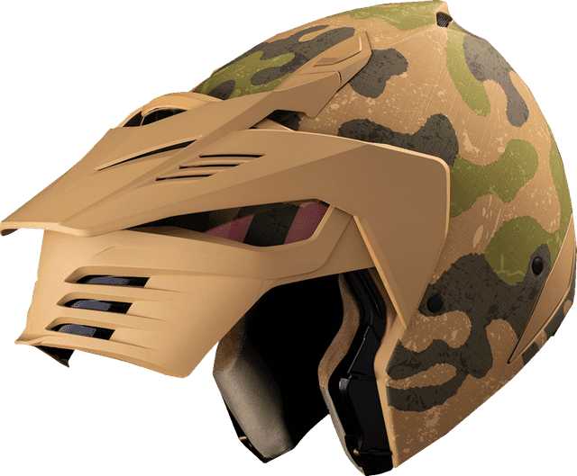 ICON 0104-3293 Elsinore™ Helmet - Magnacross - Tan - Small — image 3 of 11