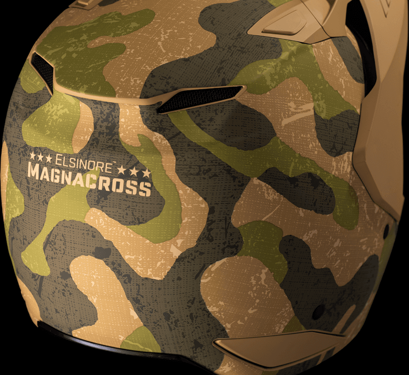 ICON 0104-3298 Elsinore™ Helmet - Magnacross - Tan - 2XL — image 10 of 11
