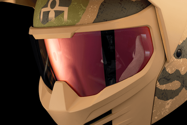 ICON 0104-3301 Elsinore™ Helmet - Magnacross - Tan - 3XL — image 9 of 11