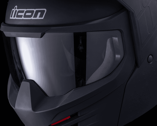 ICON 0104-3303 Elsinore™ Helmet - Monotype - Black - Large — image 7 of 12
