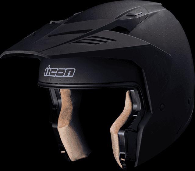ICON 0104-3303 Elsinore™ Helmet - Monotype - Black - Large — image 10 of 12