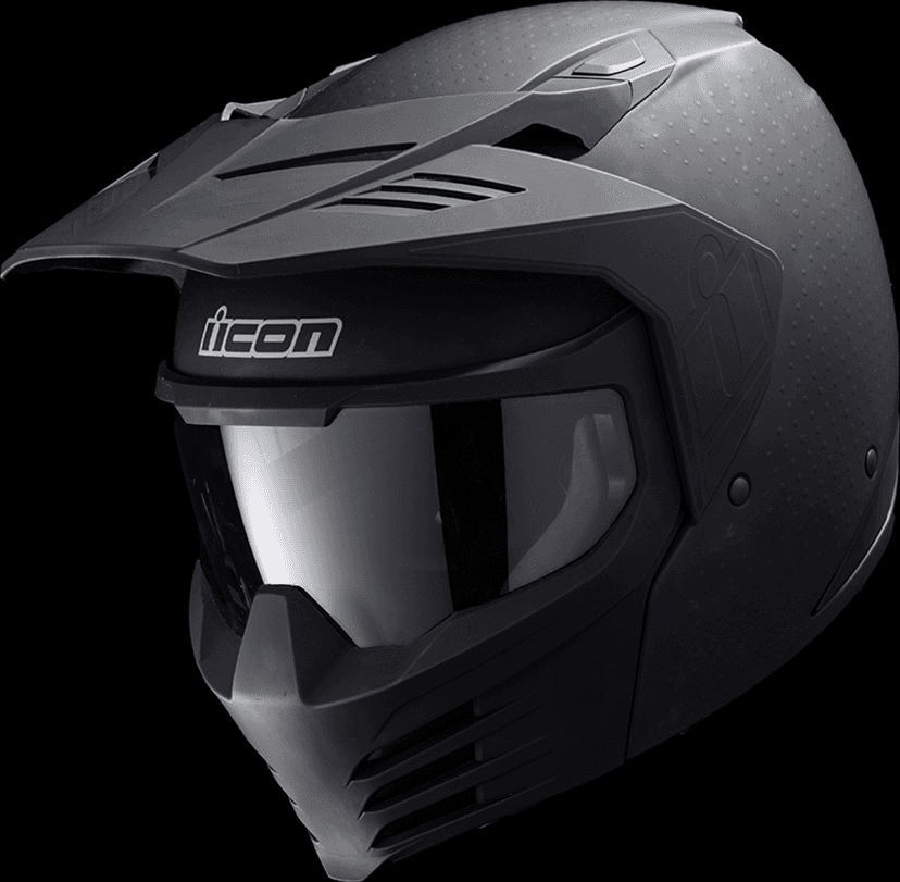 ICON 0104-3305 Elsinore™ Helmet - Monotype - Black - 2XL — image 11 of 12
