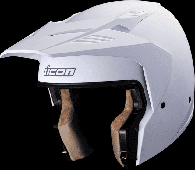 ICON 0104-3308 Elsinore™ Helmet - Monotype - White - XS — image 9 of 11