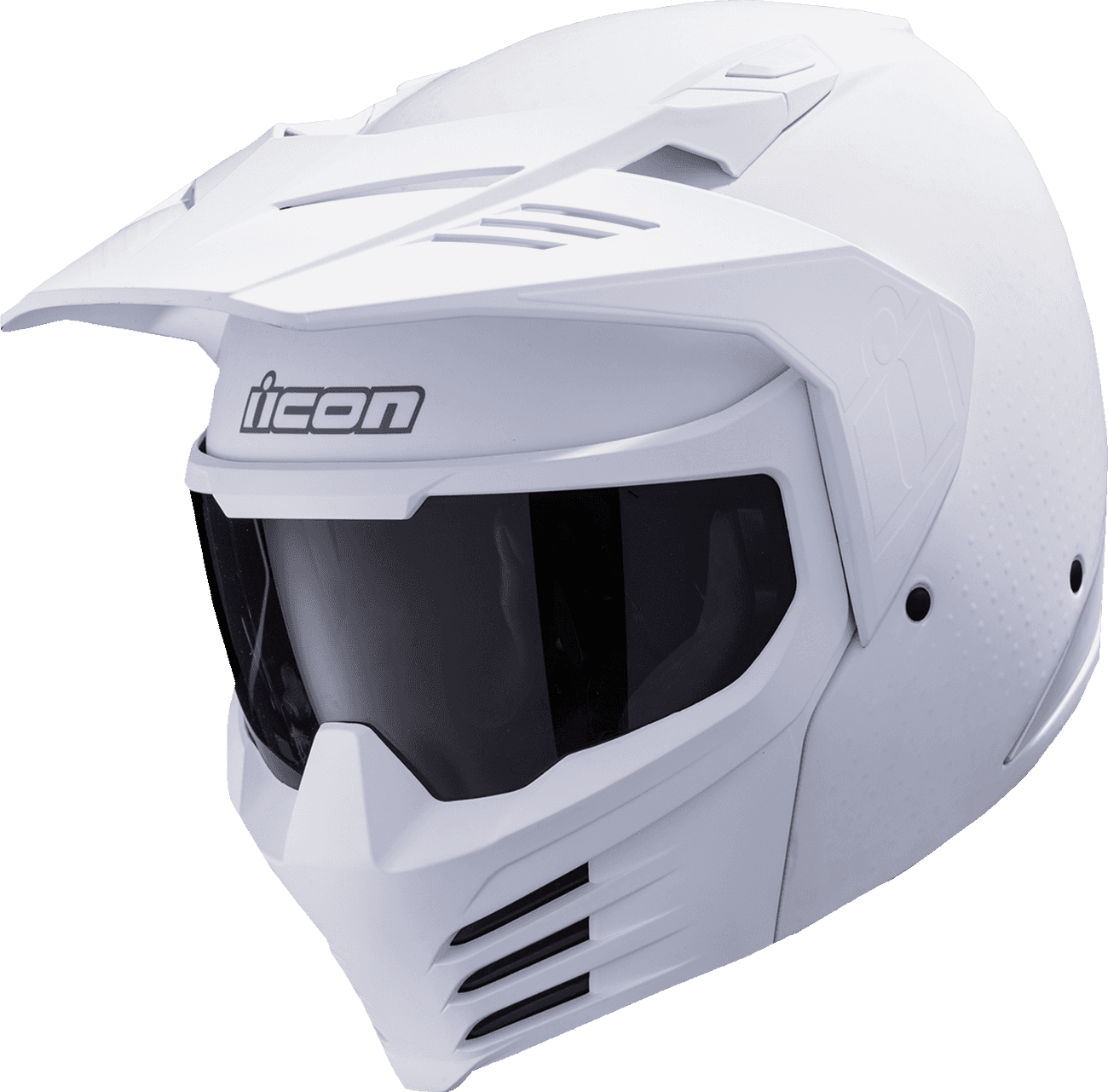 ICON 0104-3309 Elsinore™ Helmet - Monotype - White - Small