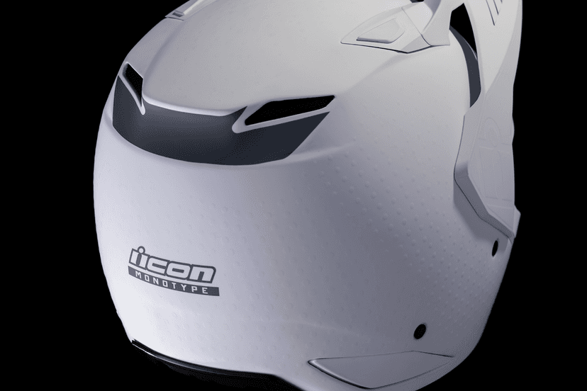 ICON 0104-3309 Elsinore™ Helmet - Monotype - White - Small — image 11 of 11