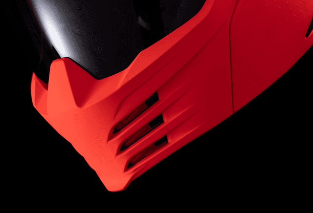 ICON 0104-3316 Elsinore™ Helmet - Monotype - Red - Small — image 6 of 11
