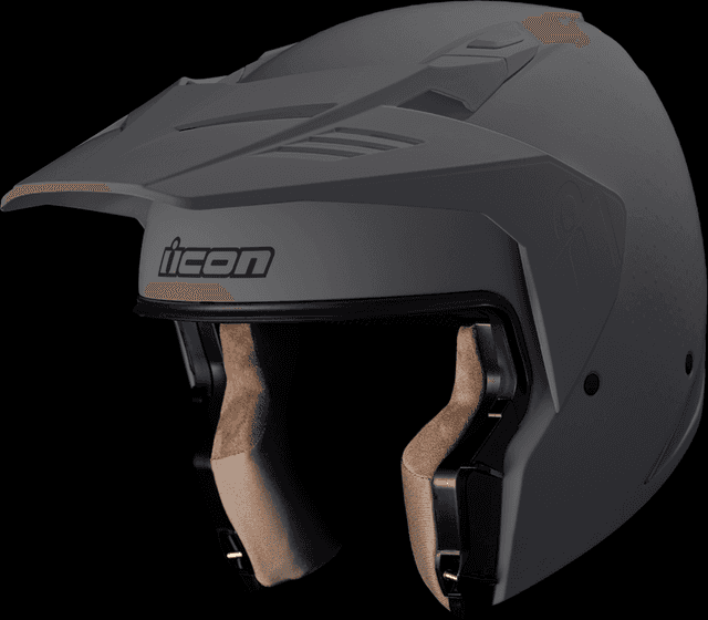 ICON 0104-3322 Elsinore™ Helmet - Monotype - Gray - XS — image 8 of 10