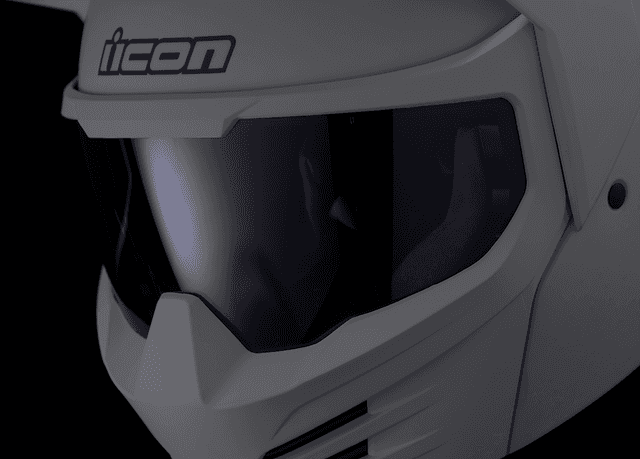 ICON 0104-3322 Elsinore™ Helmet - Monotype - Gray - XS — image 9 of 10