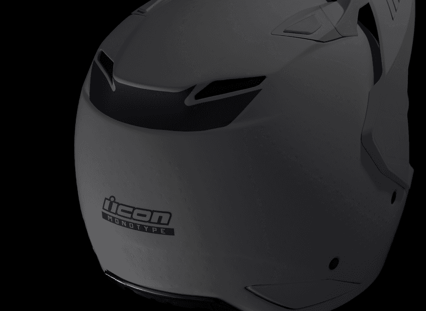 ICON 0104-3323 Elsinore™ Helmet - Monotype - Gray - Small — image 10 of 10