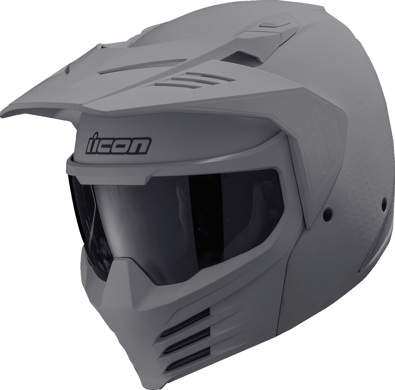 ICON 0104-3323 Elsinore™ Helmet - Monotype - Gray - Small