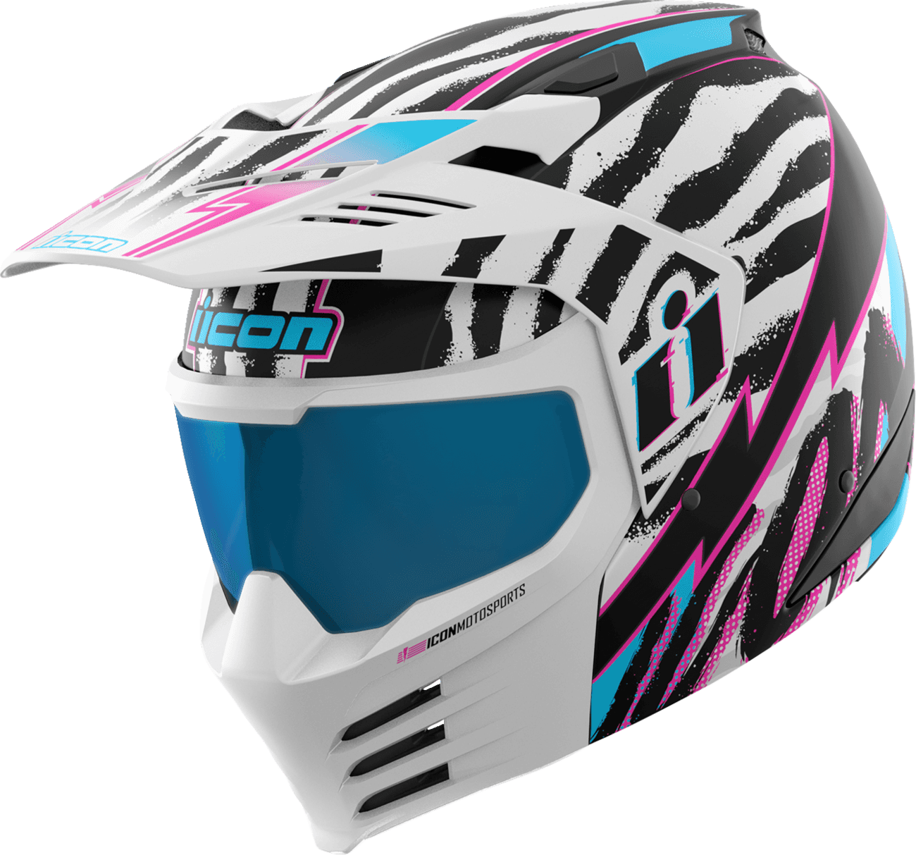 ICON 0104-3339 Elsinore™ Helmet - Rad Dawn - White - Small