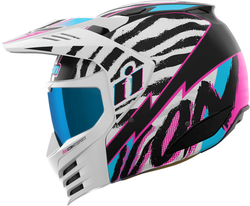 ICON 0104-3341 Elsinore™ Helmet - Rad Dawn - White - Large — image 2 of 6