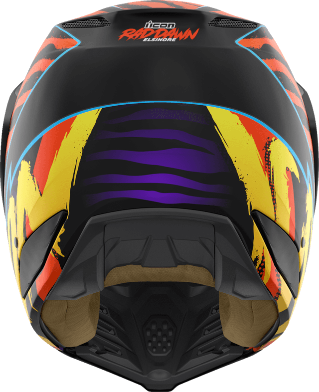 ICON 0104-3345 Elsinore™ Helmet - Rad Dawn - Orange - XS — image 3 of 6