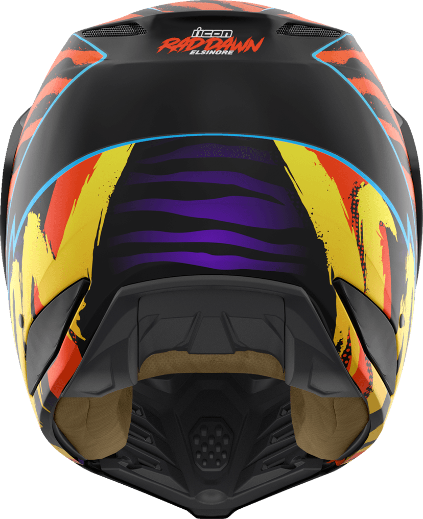 ICON 0104-3346 Elsinore™ Helmet - Rad Dawn - Orange - Small — image 3 of 6