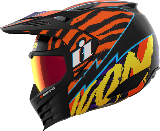 ICON 0104-3348 Elsinore™ Helmet - Rad Dawn - Orange - Large — image 2 of 6