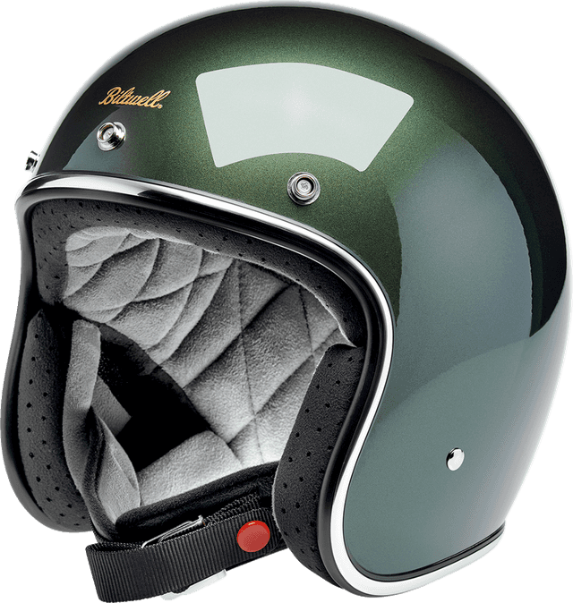 BILTWELL 0104-3522 Bonanza Helmet - Metallic Sierra Green - XS — image 1 of 6