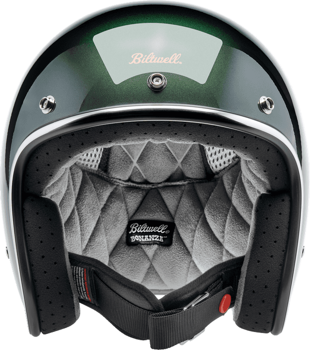 BILTWELL 0104-3522 Bonanza Helmet - Metallic Sierra Green - XS — image 2 of 6