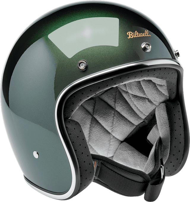 BILTWELL 0104-3522 Bonanza Helmet - Metallic Sierra Green - XS — image 3 of 6