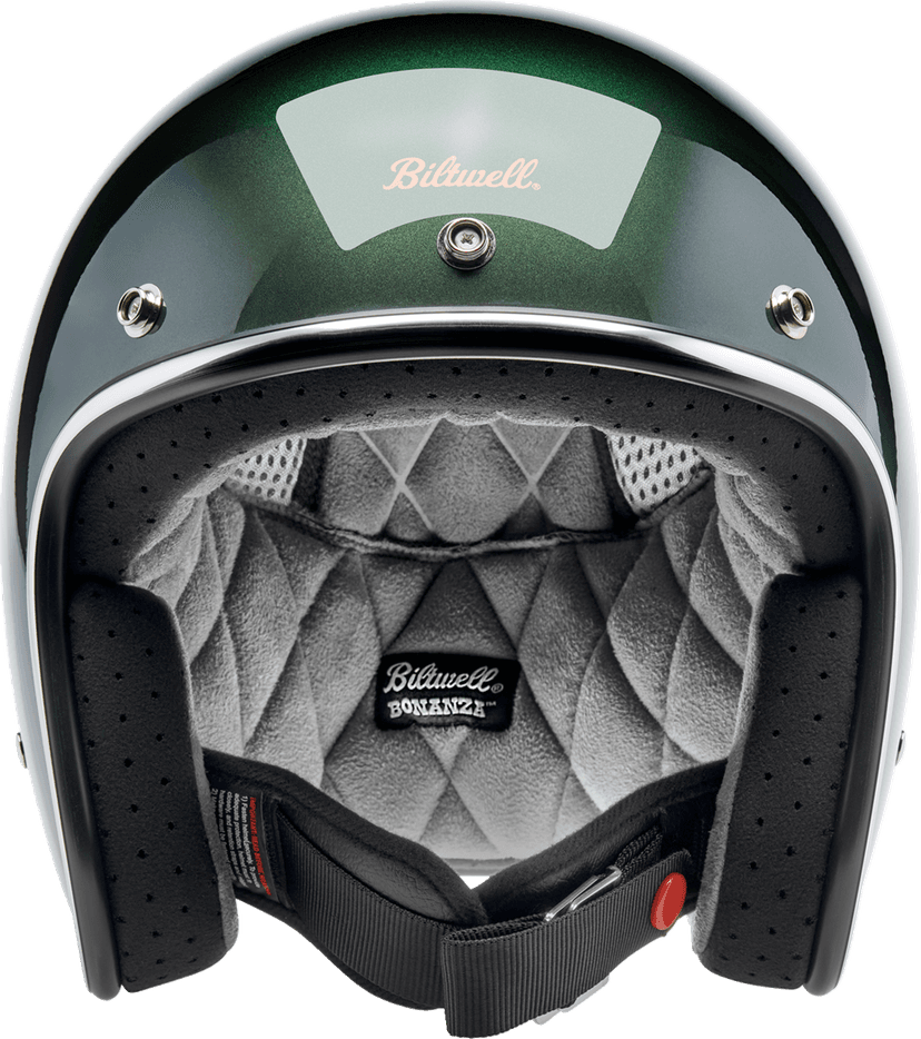 BILTWELL 0104-3523 Bonanza Helmet - Metallic Sierra Green - Small — image 2 of 6