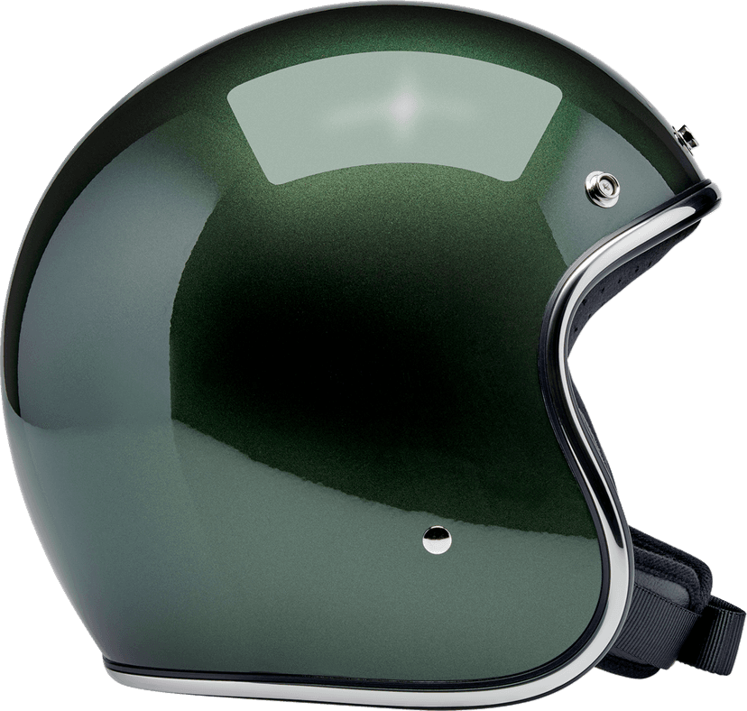 BILTWELL 0104-3525 Bonanza Helmet - Metallic Sierra Green - Large — image 4 of 6