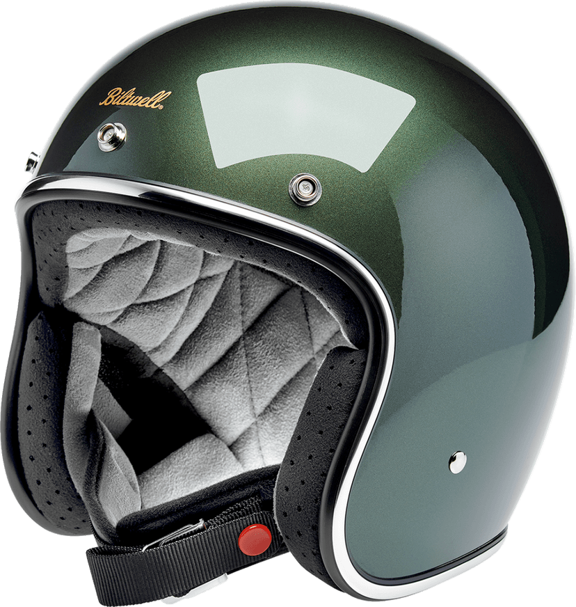 BILTWELL 0104-3527 Bonanza Helmet - Metallic Sierra Green - 2XL — image 1 of 6