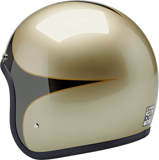 BILTWELL 0104-3541 Bonanza Helmet - Scallop - Metallic Charcoal/Champagne - Small — image 6 of 6